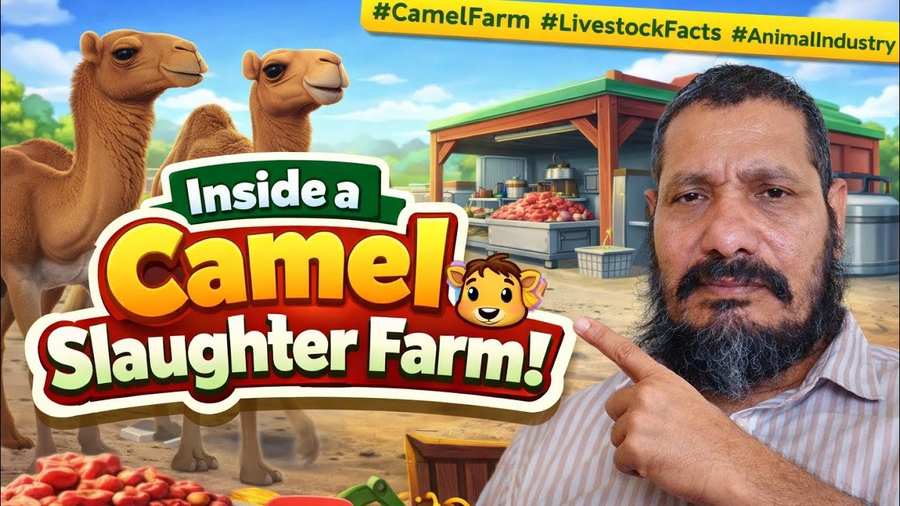  How Camel Industry Works? 🏭🐪 Complete Factory & Farming Process #CamelIndustry#UAEFarming#DesertBus