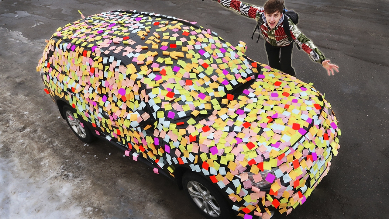 OFFICE STICKERS PRANK on DAD !