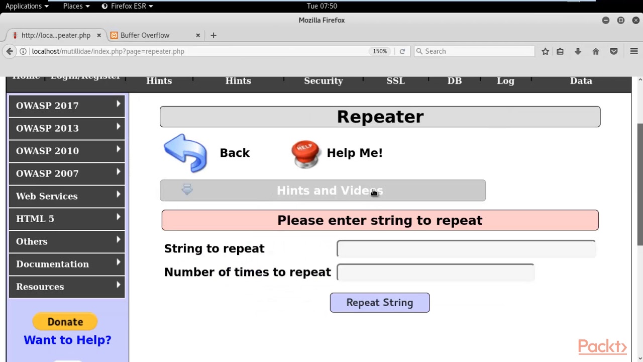 Web Security: Buffer Overflow Vulnerability Detection | packtpub.com
