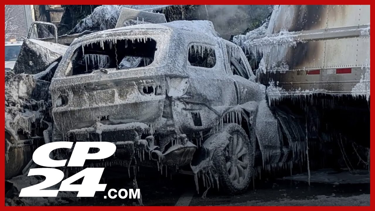 OPP say up to 50 vehicles involved in collisions on Hwy. 401 in eastern Ontario