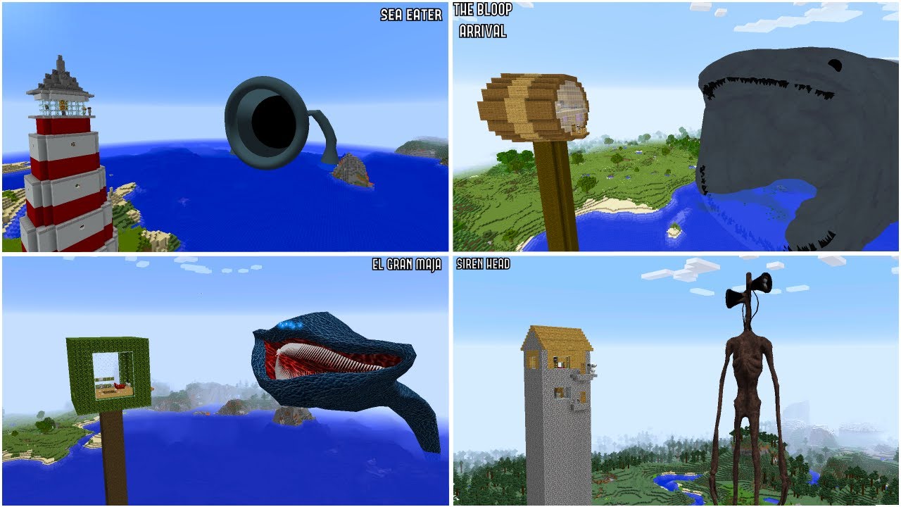 BEST SURVIVING FROM SHIN COMPILATION in Minecraft - Gameplay - Coffin Meme - Minecraft Horror