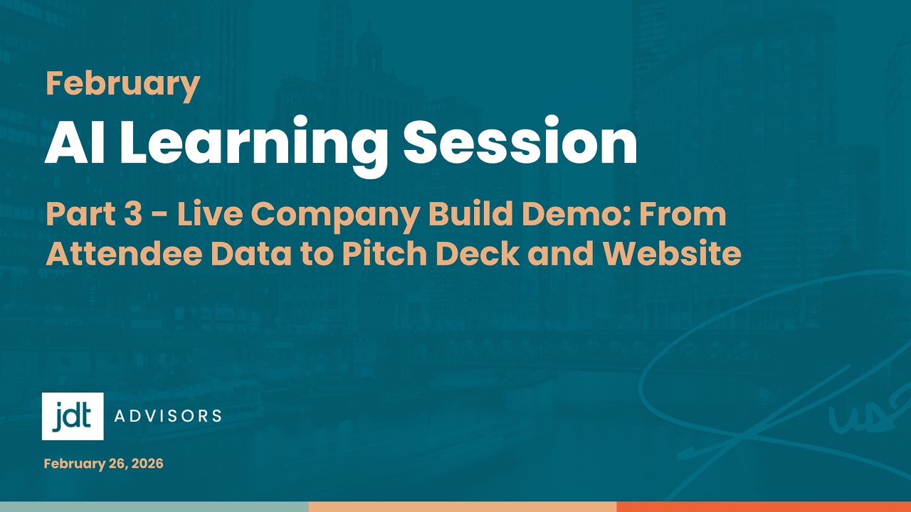 We Built a Company in 40 Minutes Using AI (Data to Pitch Deck to Website)