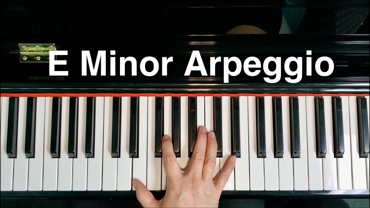 E Minor Arpeggio on Piano