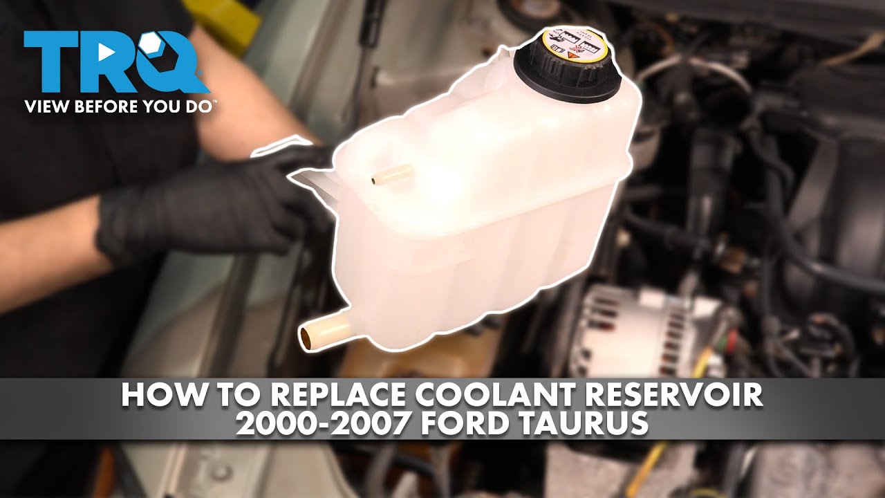 Как заменить бачок охлаждающей жидкости Ford Taurus 2000-2007