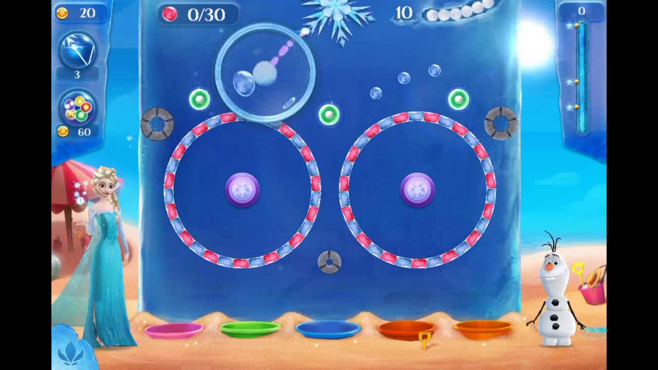 Frozen Free Fall 2 - Walkthrough Level 1 (side level at 42)