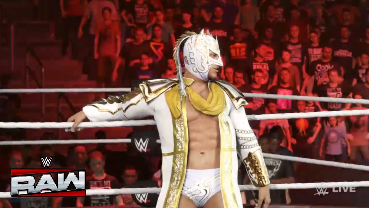 WWE 2k25 - ( Raw ) Dragon Lee & Rey Fenix & CM Punk vs Bron Breakker & Austin Theory & Logan Paul 