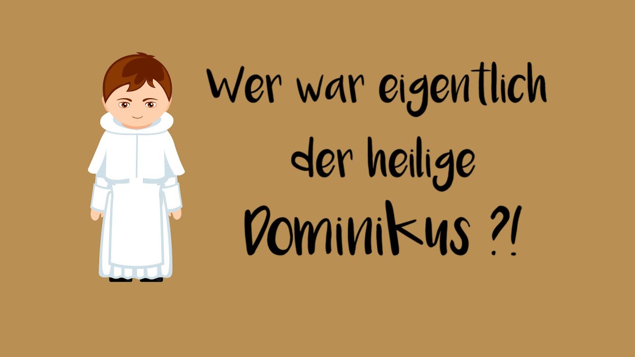 Dominikus kurz erklärt. Heiligenportraits.