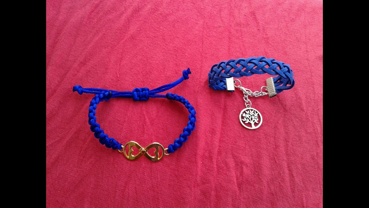 الانفنتى بشكلها الجديد😃وحظاظه الضفيره الرهيبه(اساور الصداقة) Diy bracelet