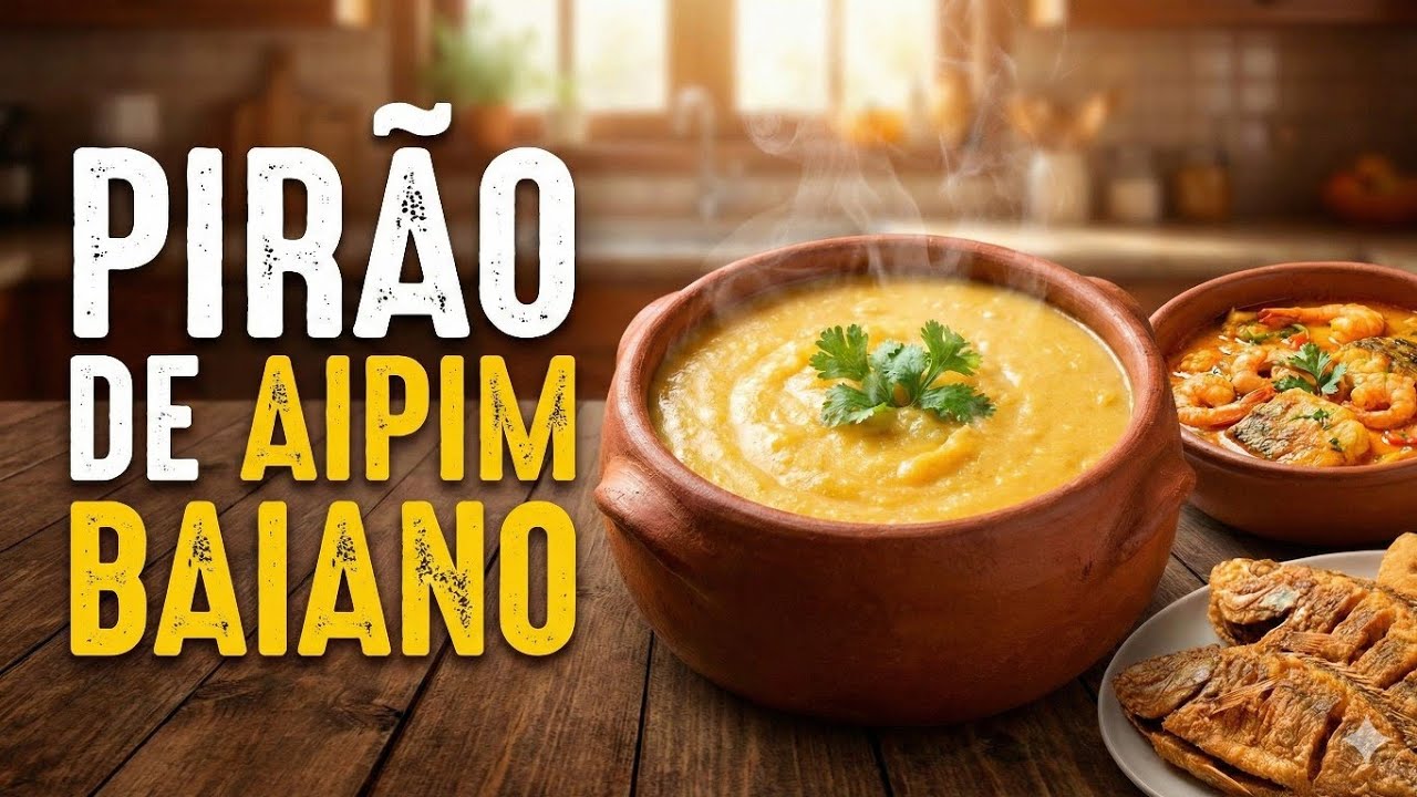 COMO FAZER PIRÃO DE AIPIM BAIANO !!!