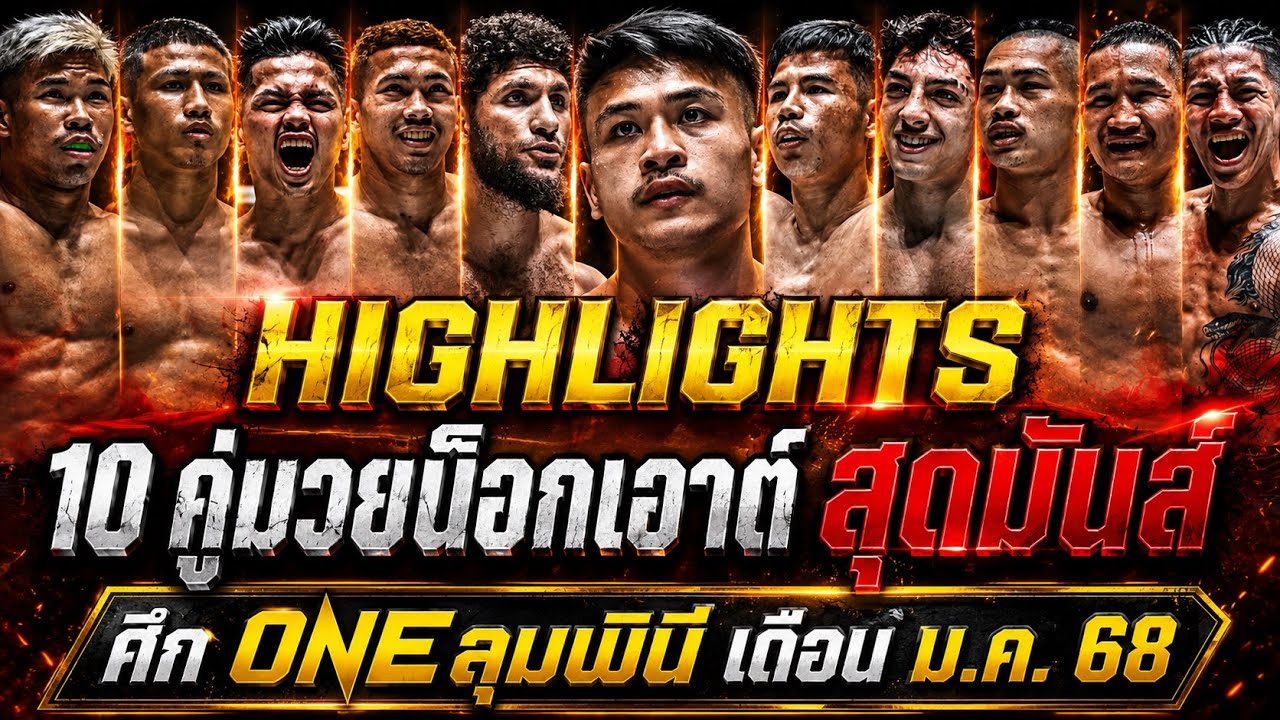 รวมน็อกเอาต์สุดมันส์ : ศึก ONE ลุมพินี ของเดือน มกราคม 2568 (พากย์ไทย+อีสาน)
