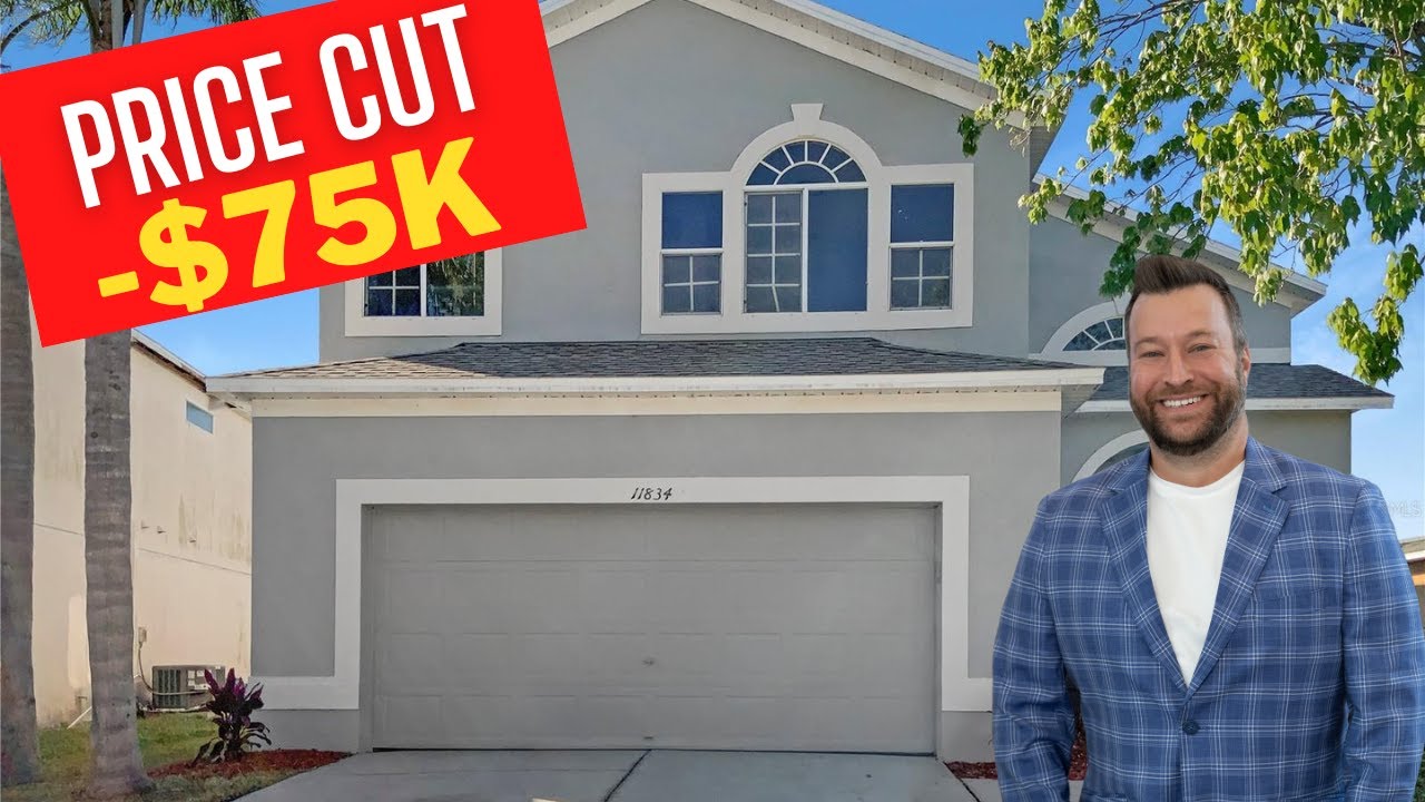 Inside a Riverview Florida Home For Sale with a Huge Price Cut as the Housing Markets Corrects.