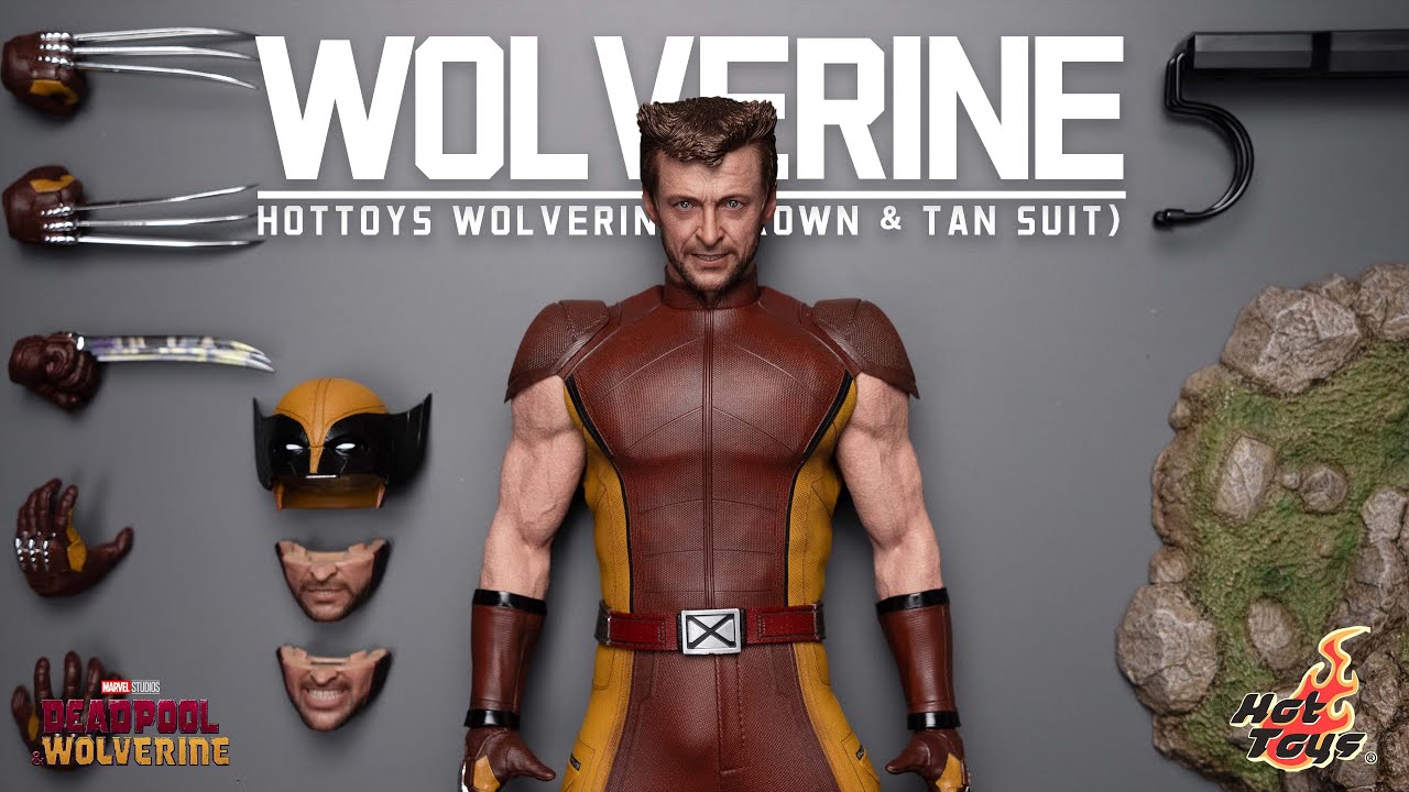 Насколько ТОЧНА новая модель головы? Распаковка и обзор Росомахи от Hot Toys &mdash; классический корич...