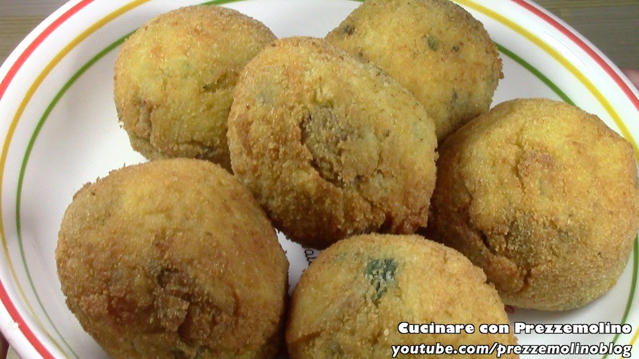 Arancini o Arancine siciliane ai Funghi bimby TM5 - Ricetta vegetariana per Santa Lucia