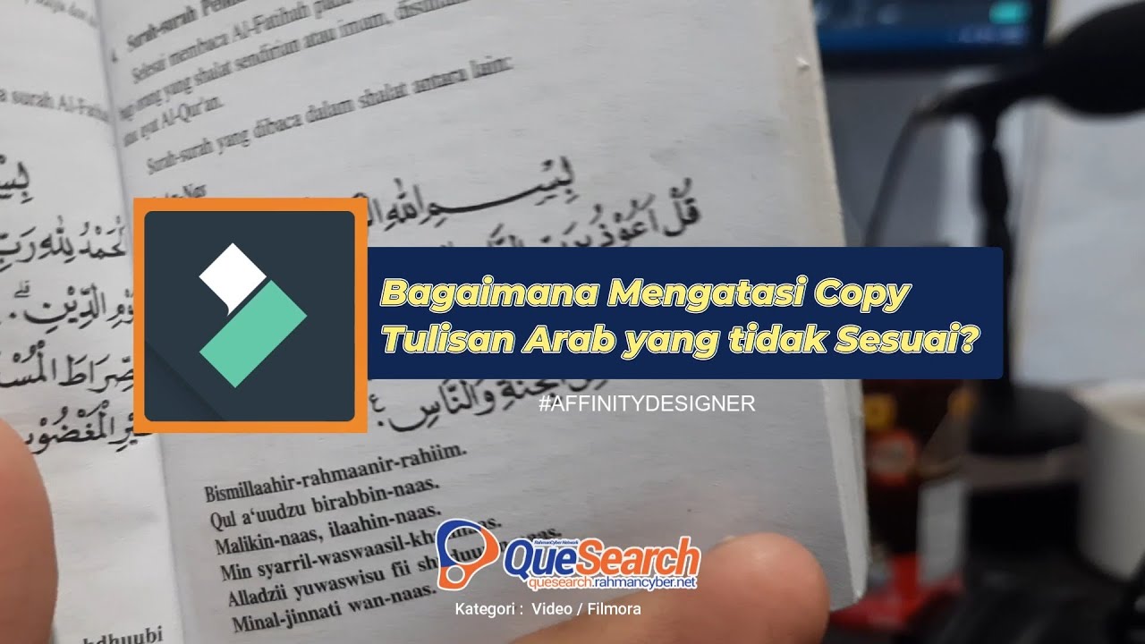 Bagaimana Cara Mengatasi Teks Arab Berantakan Saat Ditempel di Filmora ?