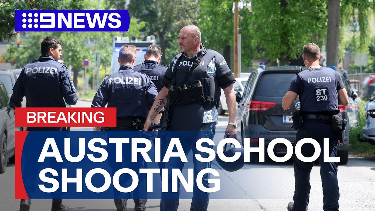 Ten killed, 28 injured and suspected gunman dead in Austria school shooting | 9 News Australia