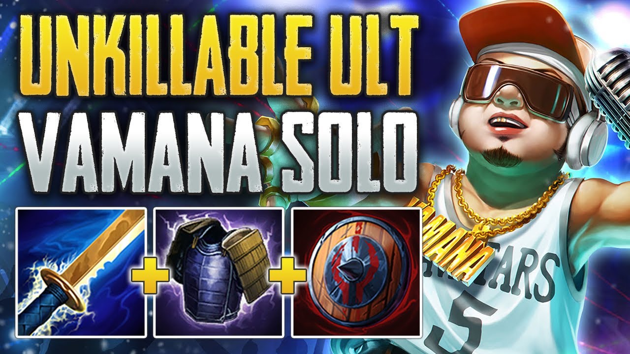 UNKILLABLE BULLY! Vamana Solo Gameplay (SMITE Ranked Conquest)