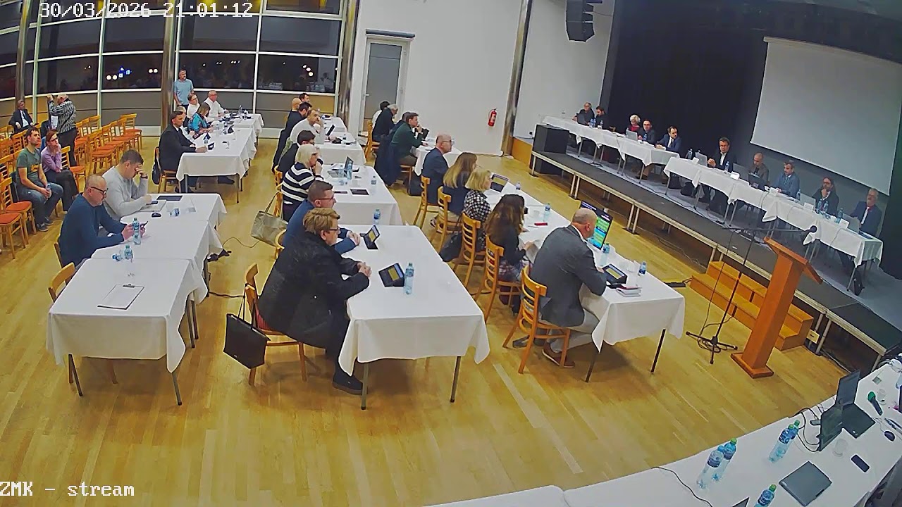 22. zased&aacute;n&iacute; Zastupitelstva města Kroměř&iacute;že 30. Března 2026 ve společensk&eacute;m s&aacute;le Domu kultury