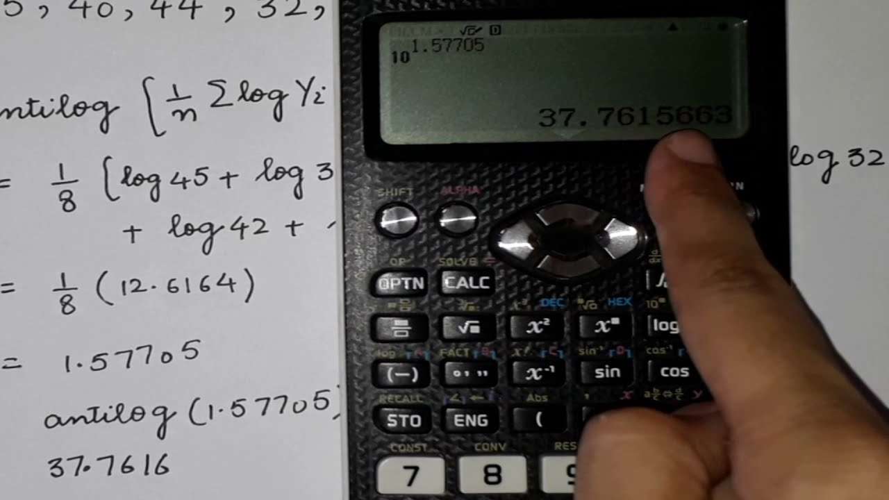 Lecture 8, Geometric Mean, Solved examples of Geometric mean for  grouped and ungrouped data