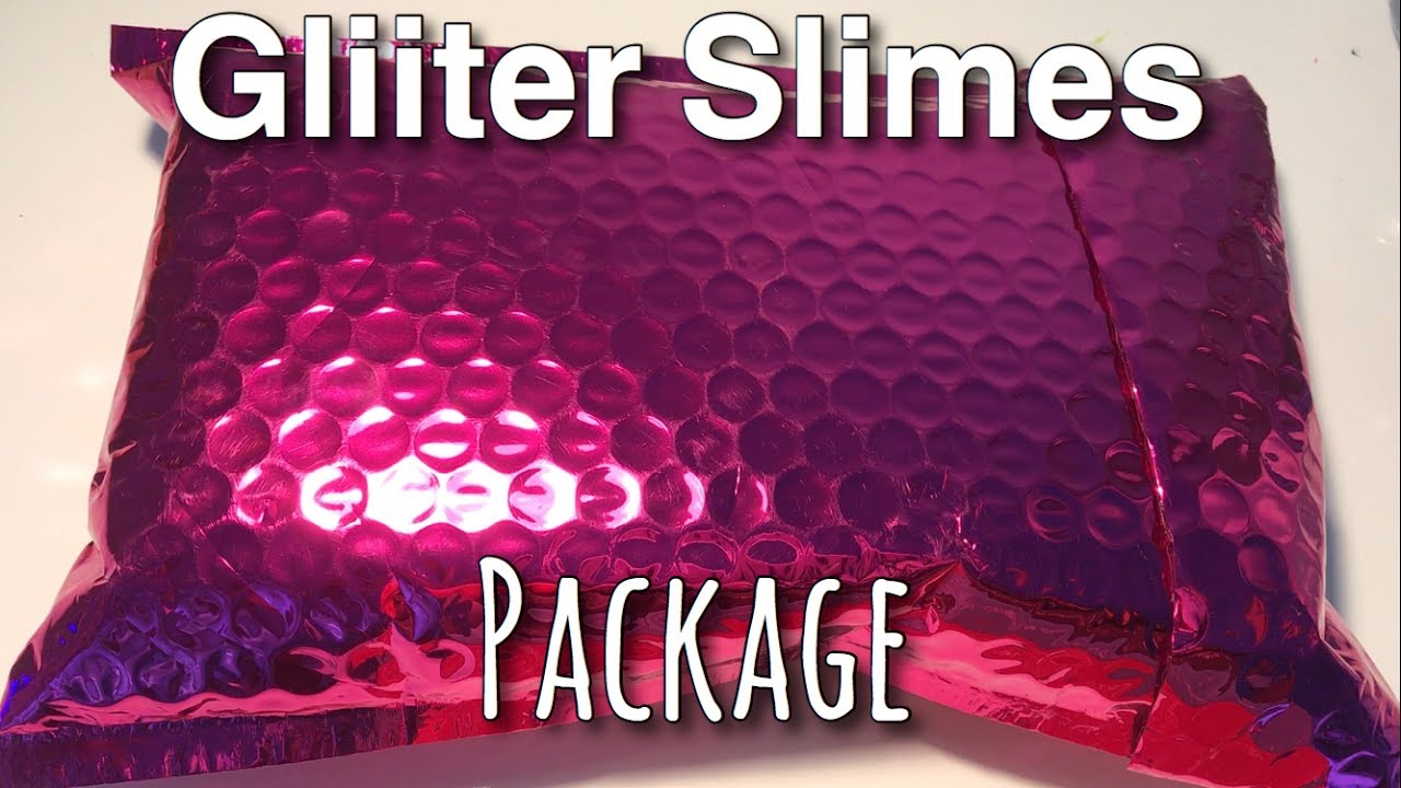 Slime Package From Glitter Slimes On Instagram // Unboxing & Review