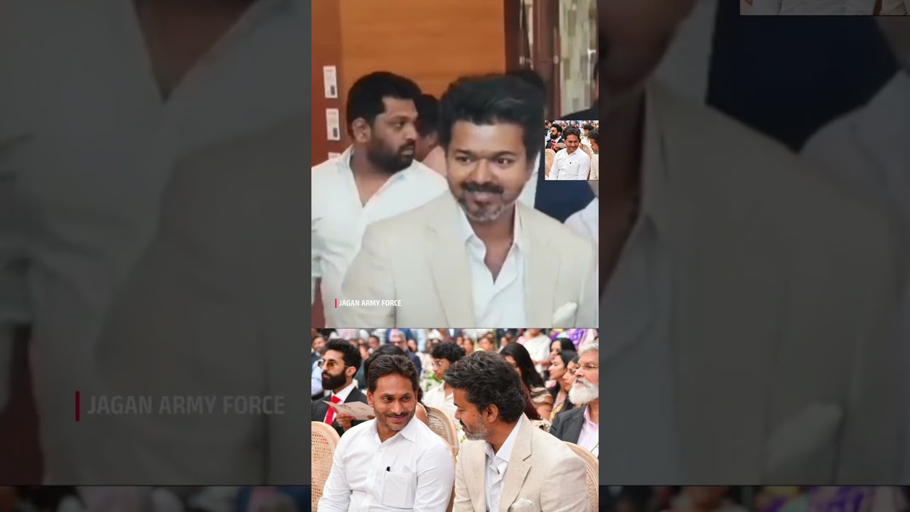 Ys Jagan & Actor Vijay Together 🔥 This Frames Gonna Rule Social Media #vijay #ysjagan #chennai