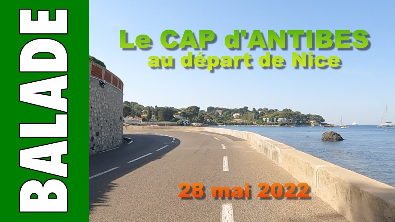 Le tour du Cap d'Antibes à vélo, au départ de Nice.