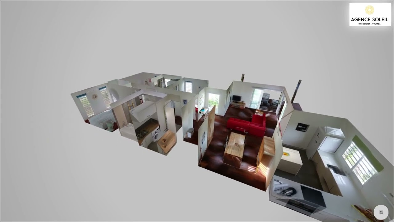Visite 3D - Villa F4 sur 20 ares &agrave; Tiar&eacute;, Paita (2190)