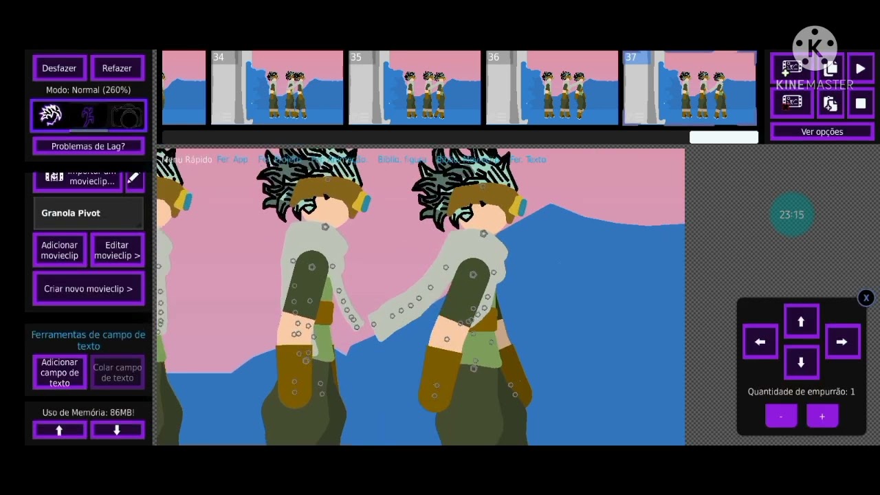 Granola Vs Goku em progresso | Stick Nodes | Spoilers