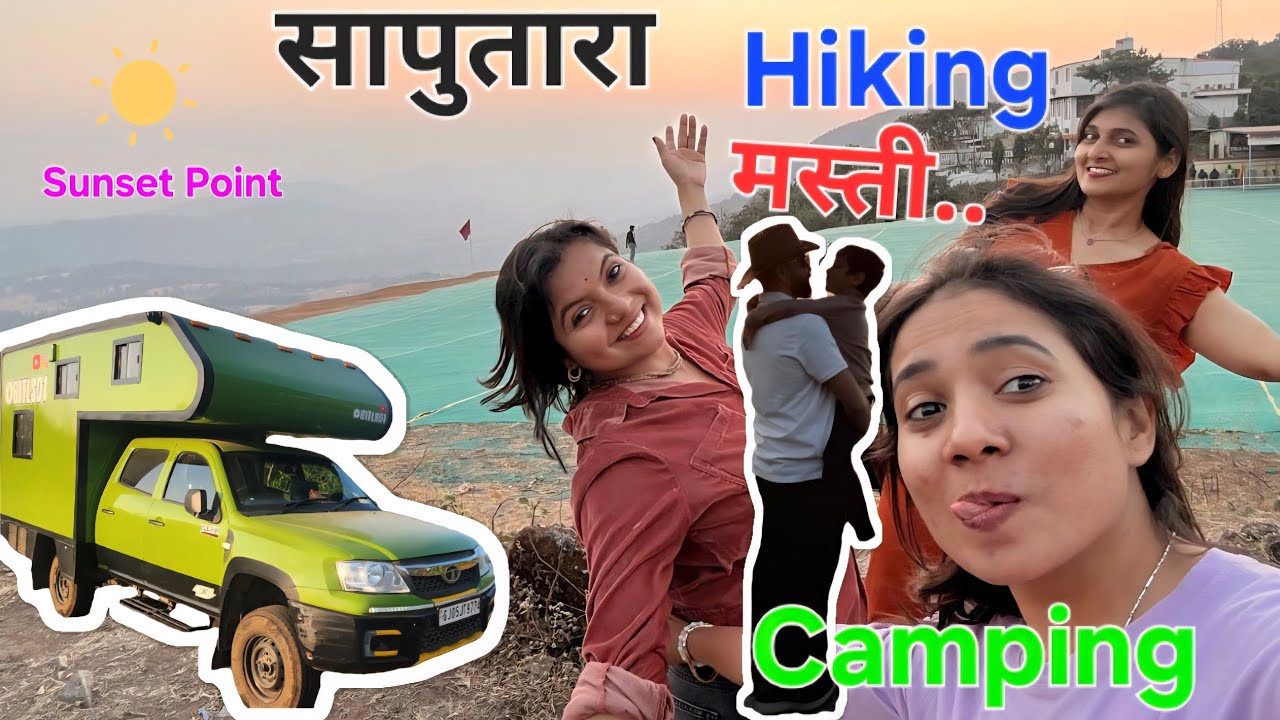 Vanlife in Caravan | 🧭Hiking on Sunrise 🌄 point of Saputara | OBITLS01 | Campervan Cooking, Travel 