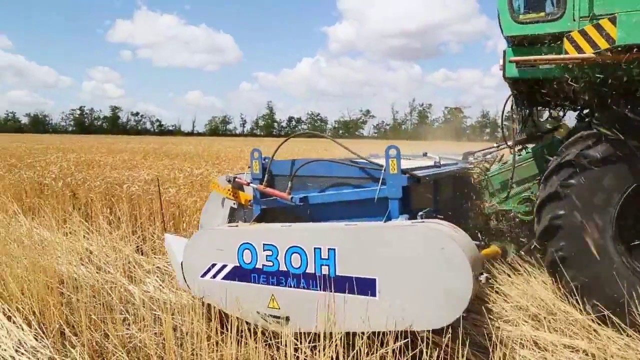 Очесывающая зерновая жатка "ОЗОН"