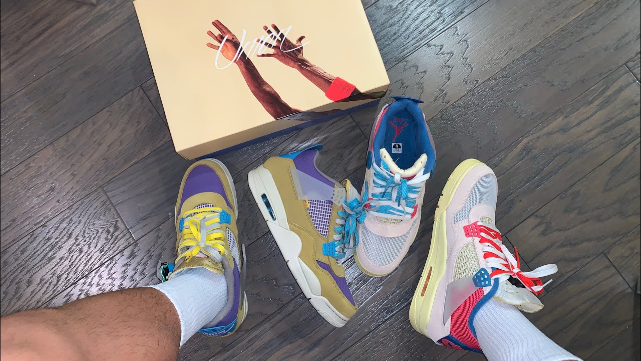 How to Sacai/Double Lace the Nike Air Jordan 4 Union Desert Moss & Guava Ice (+ An On Foot Look!!!)