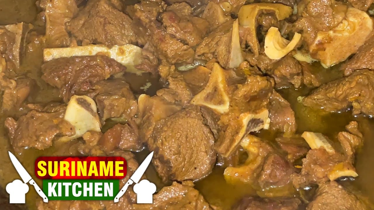Lamsvlees in Masala Uit De Surinaamse Keuken