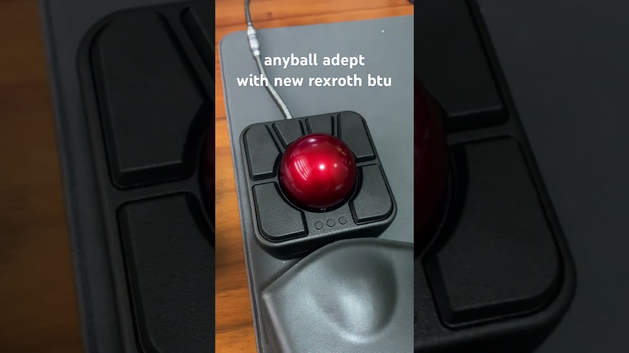 Anyball Adept z nowym trackballem Rexroth BTU