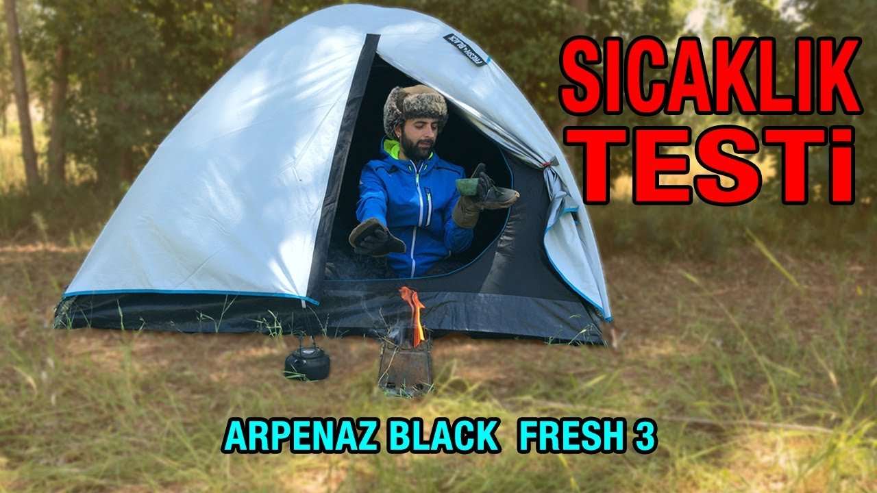 Quechua Arpenaz 3 Fresh & Black Çadır İnceleme ve Isı Testi