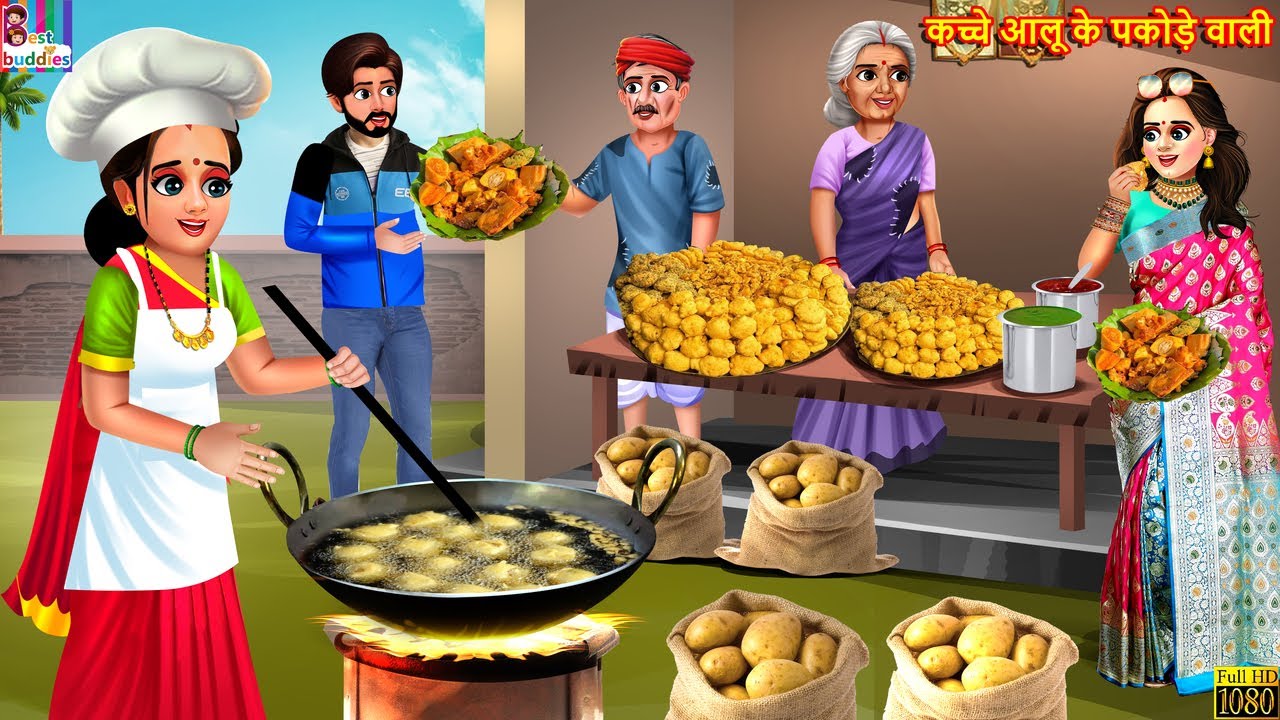 कच्चे आलू के पकोड़े वाली | Kacche Aloo Ke Pakode | Hindi Kahani | Moral Stories | Bedtime Stories
