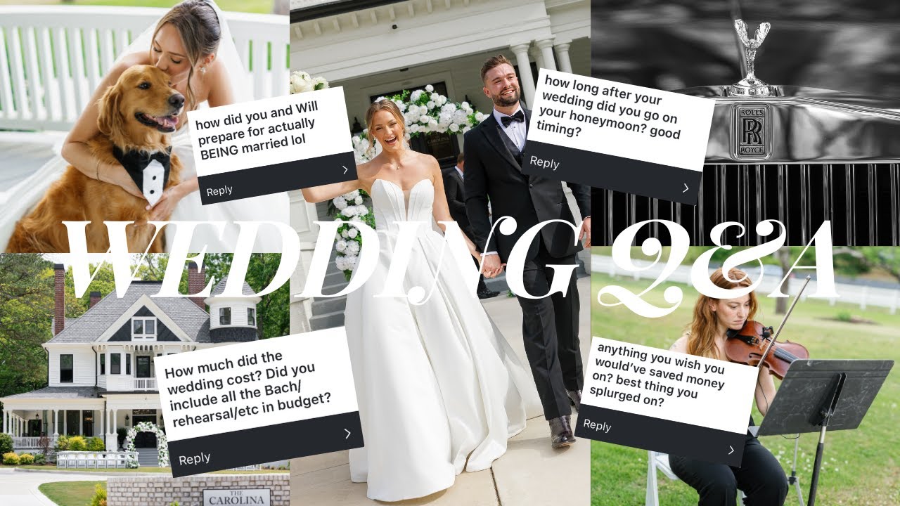 WEDDING Q&A 💍 Budget, regrets, splurges, DIYs | answering ALL your questions!