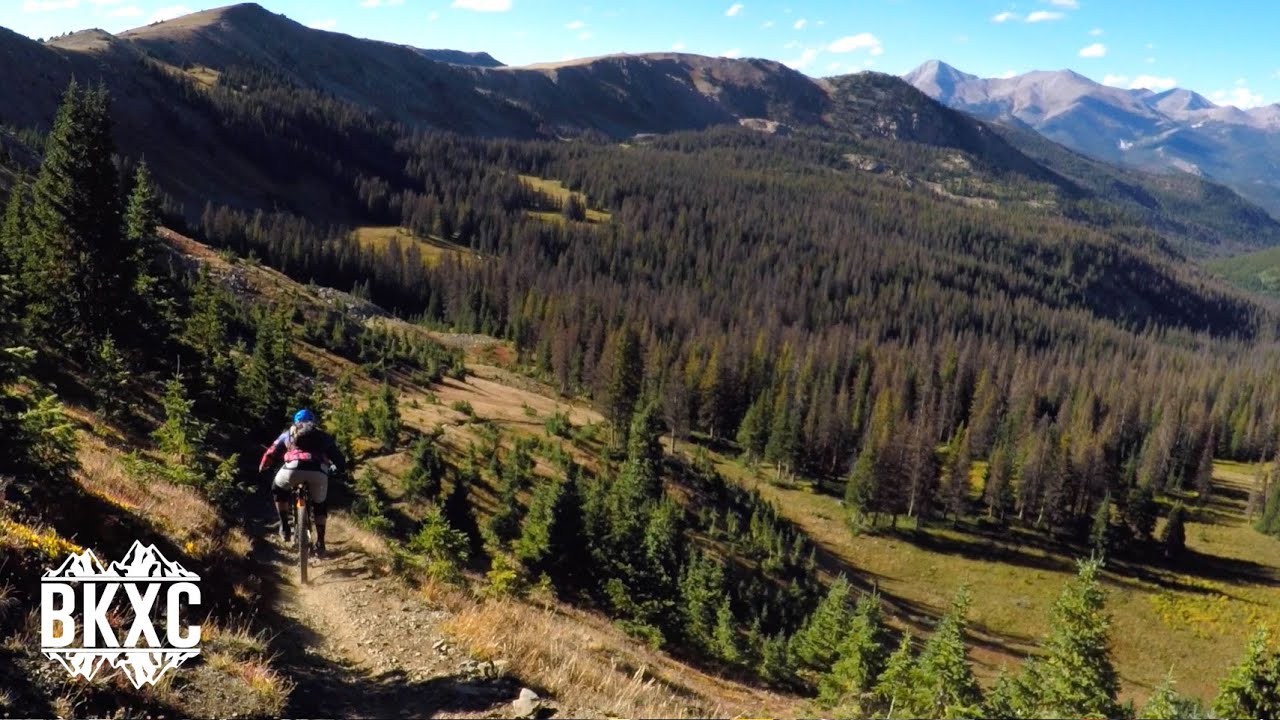 Mountain Biking Fooses Creek on the Monarch Crest Trail near Salida, Colorado