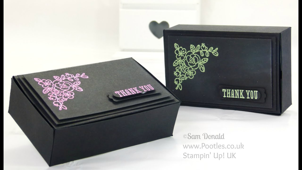 Heat Embossed Stylish Box Tutorial using Stampin' Up! supplies