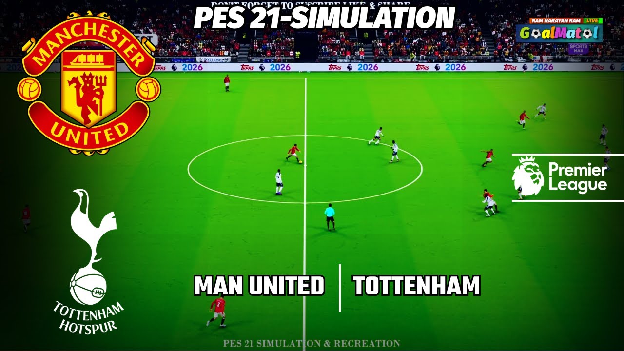 Manchester United vs Tottenham ⚽ Premier League | PES 21 Simulation |