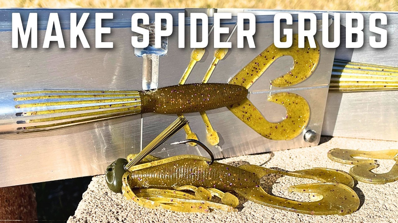 How to Make Spider Grubs with the Do-It Molds Skirted Chub Grub Mold