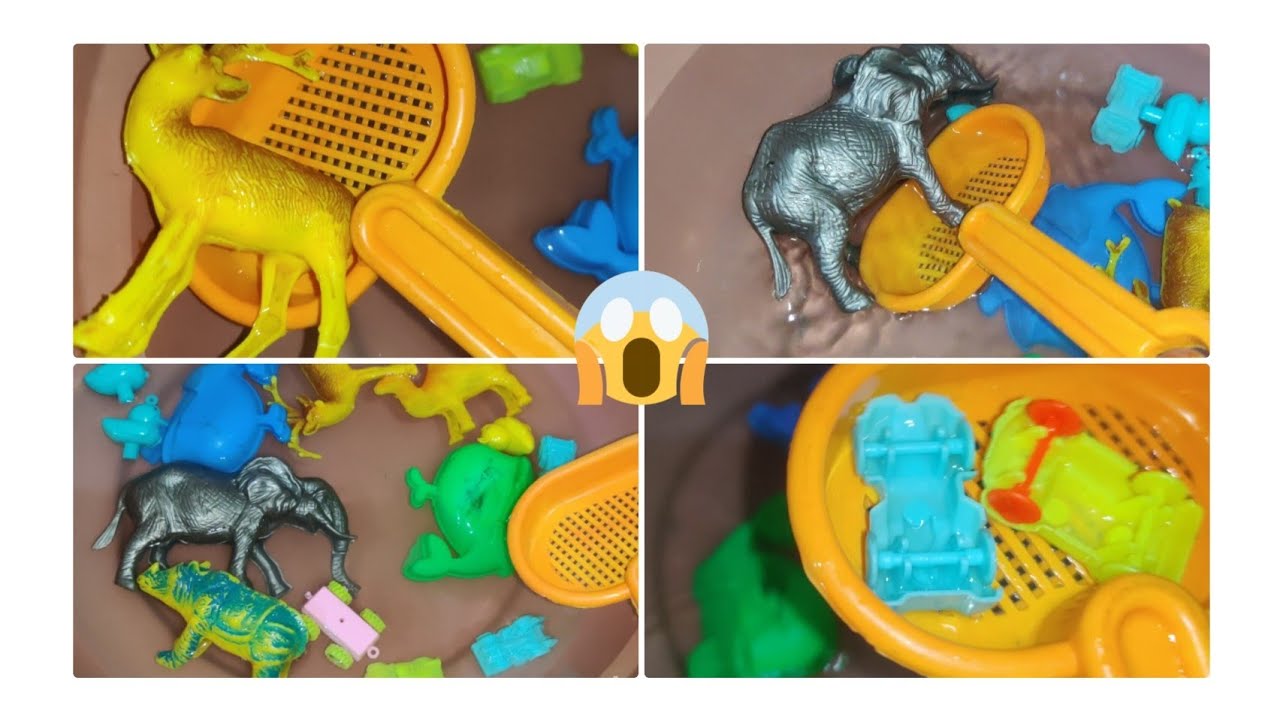 सारे जानवर or gadiya पानी में गिर गए! 😱💧|Kids Toy Animal Video|cartoon toys|animation video 