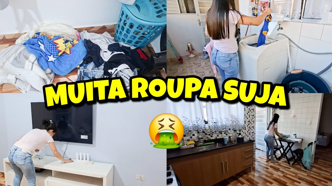 CLICO SEM FIM 😪 MUITA ROUPA SUJA ACUMULOU TUDO| ORGANIZAÇÃO NA CASA 🏠 