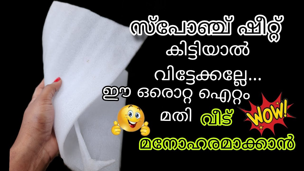 😱സ്പോഞ്ച്ഷീറ്റ് കൊണ്ട്ആരും ചെയ്യാത്ത ഒരു അടിപൊളിഐറ്റം💯pinterest craft idea malayalam#craftidea #art 