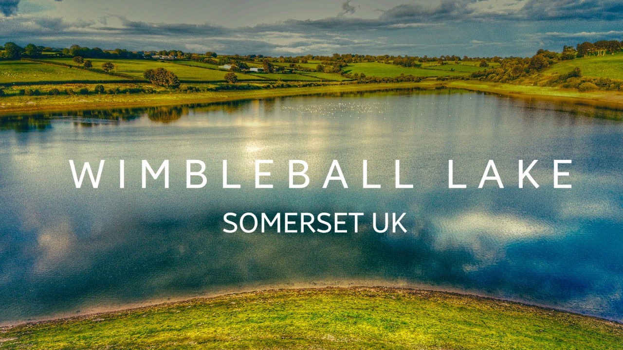 WIMBLEBALL LAKE IN EXMOOR SOMERSET WITH DRONE FOOTAGE