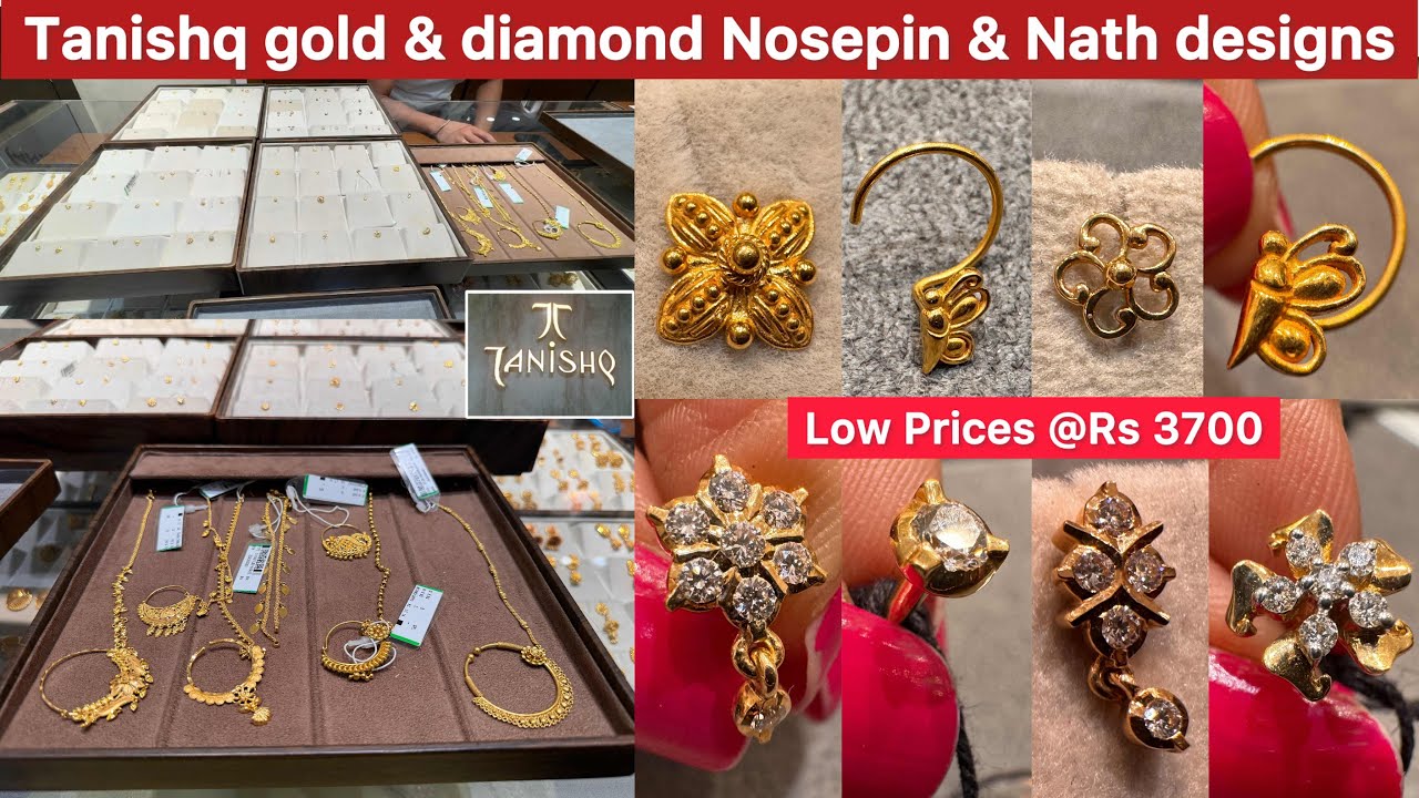 Rs 3700😳😱Low price gold Nosepin Designs | Gold Nath | Diamond nosepin collection for Festivals✨