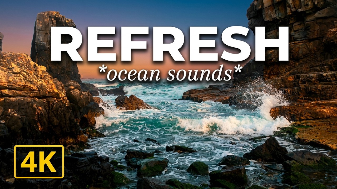 time to refresh on seashore rocks! - 4K