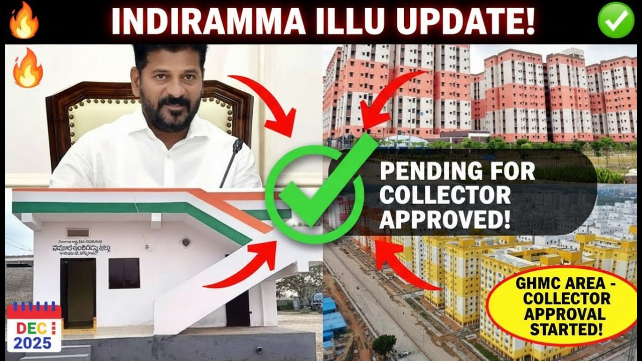 INDIRAMMA ILLU 2BHK GHMC Update: Collector Approval Started! MPDO Pending Kab Khatam Hoga?