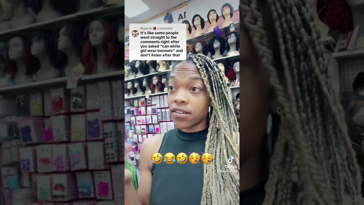 Can white girls wear bonnets? #bonnets #omihaircare #haircare #beautysupply