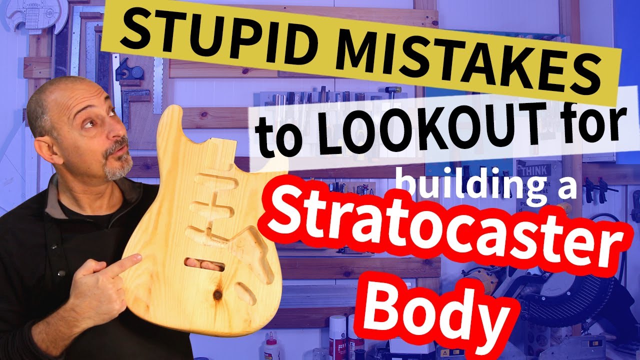 Build a Stratocaster Style Guitar Body – Your Guide -Part 4 - Mistakes