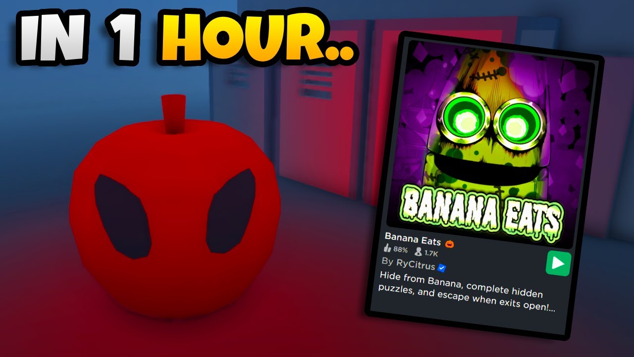 I made BANANA EATS In ONE HOUR.. (Roblox)