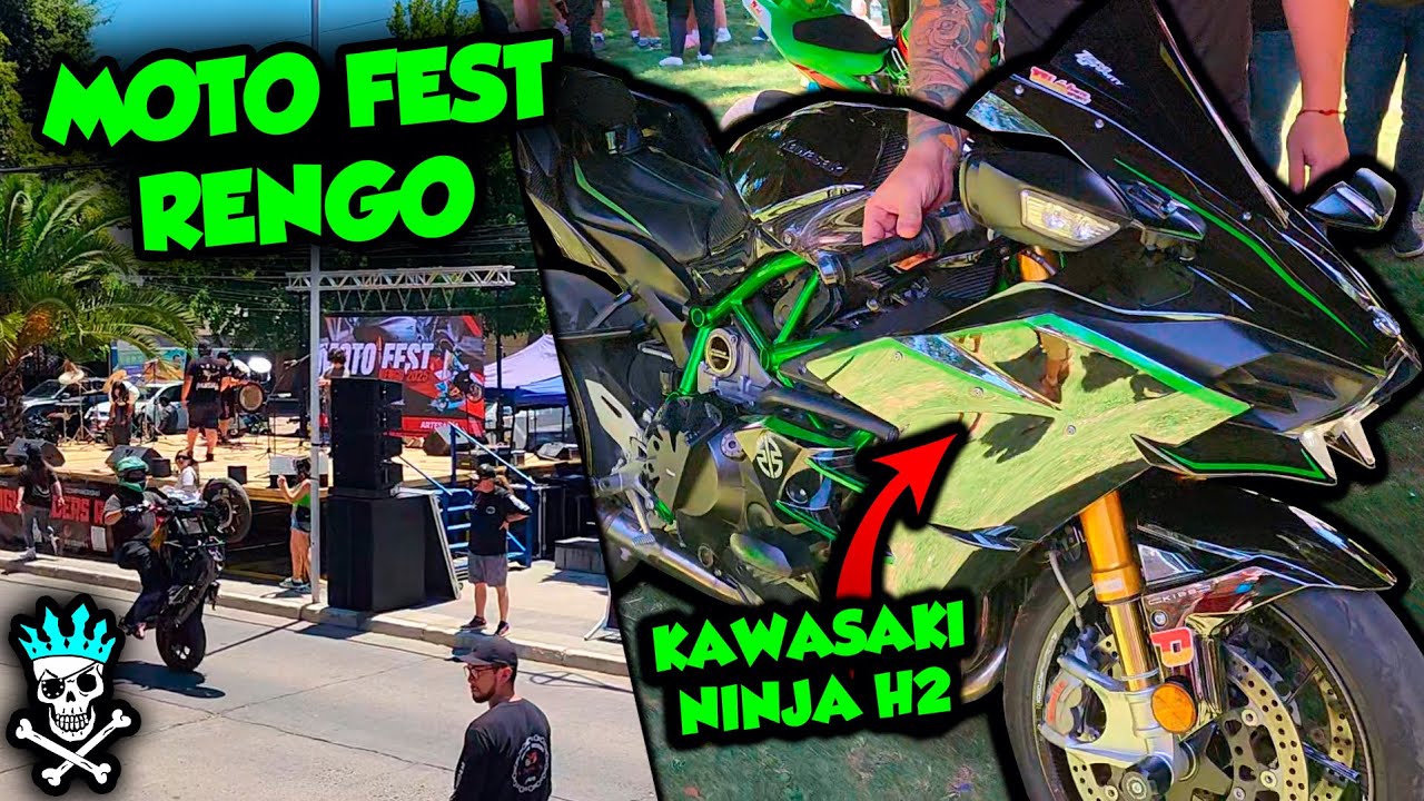 [ PRIMERA VEZ QUE VEO UNA KAWASAKI NINJA H2 EN CHILE 👀 ] Moto Fest Rengo #chile #motovlog #nivem